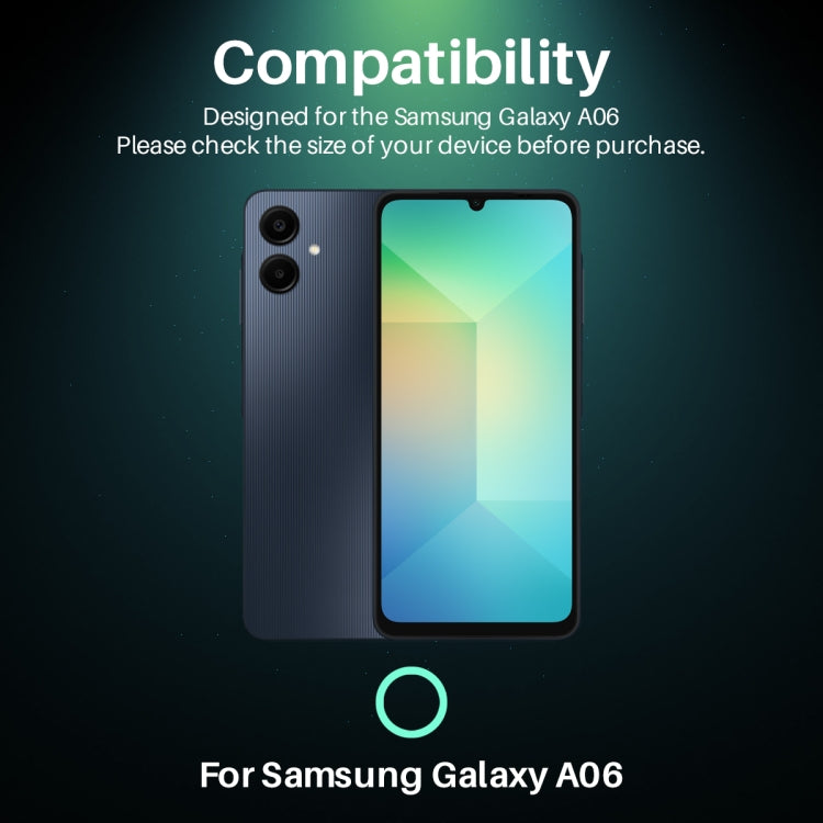 For Samsung Galaxy A06 4G NORTHJO Camera Lens Protector 3D HD Tempered Glass Film - Clear