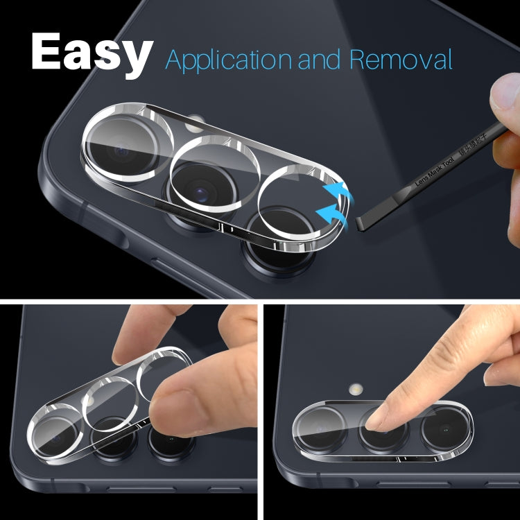 For Samsung Galaxy A55 5G NORTHJO Camera Lens Protector 3D HD Tempered Glass Film - Clear