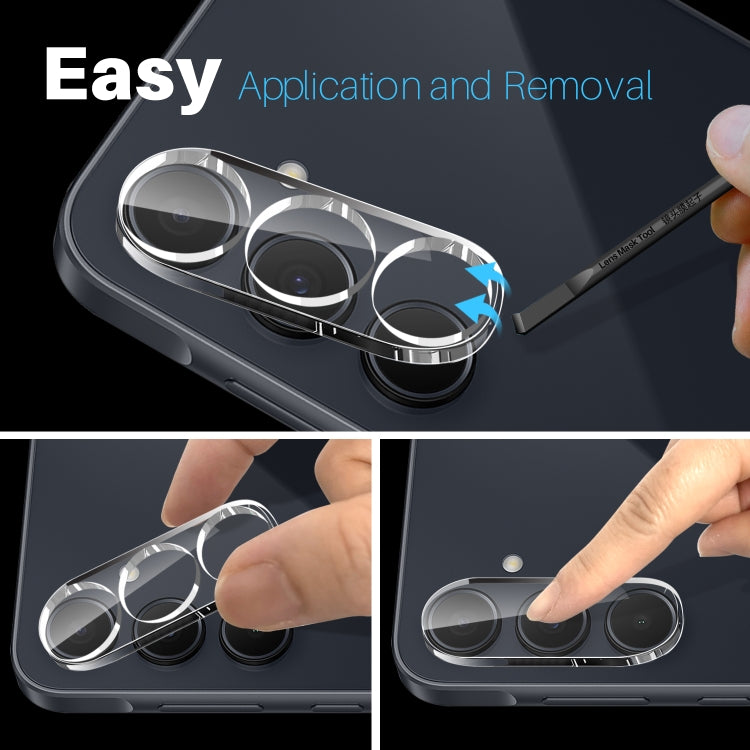 For Samsung Galaxy A35 5G NORTHJO Camera Lens Protector 3D HD Tempered Glass Film - Clear