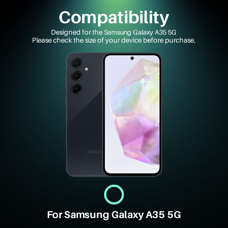 For Samsung Galaxy A35 5G NORTHJO Camera Lens Protector 3D HD Tempered Glass Film - Clear