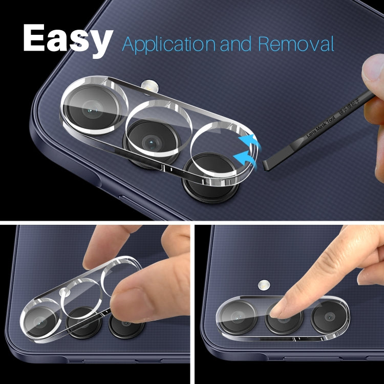 For Samsung Galaxy A25 5G NORTHJO Camera Lens Protector 3D HD Tempered Glass Film - Clear
