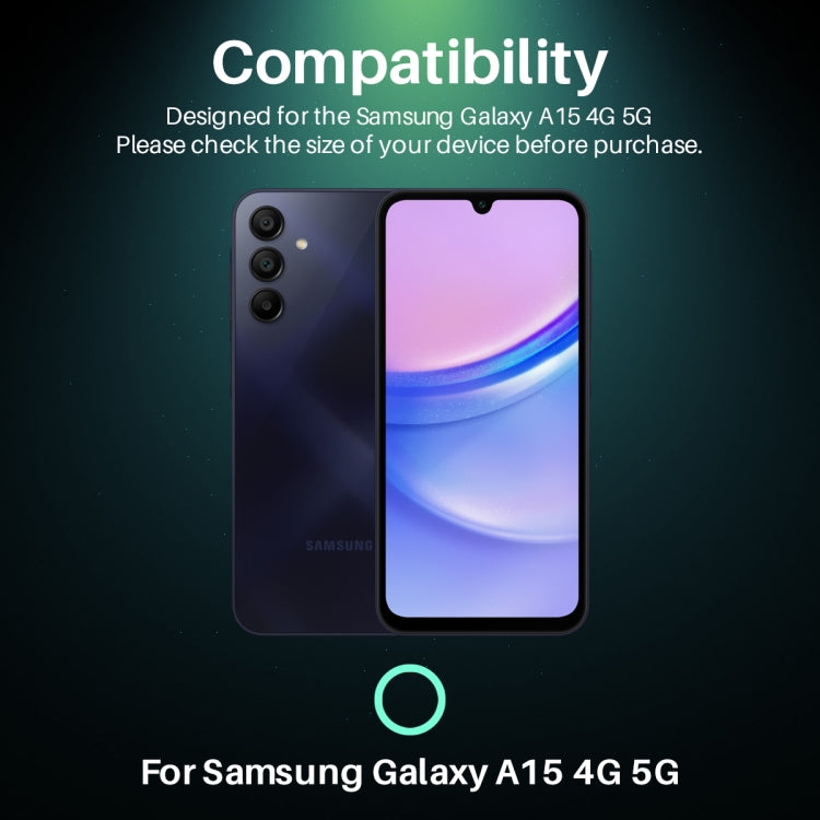 For Samsung Galaxy A15 4G / 5G NORTHJO Camera Lens Protector 3D HD Tempered Glass Film - Clear