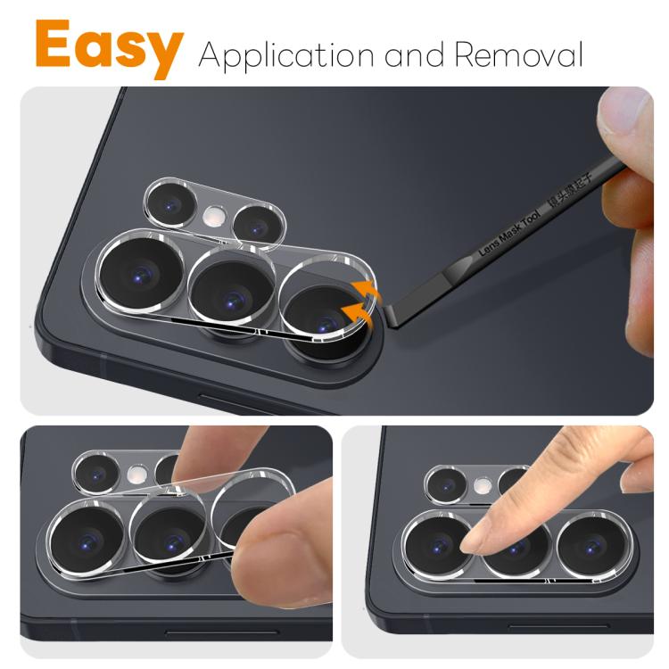For Samsung Galaxy S26 Ultra 5G NORTHJO Camera Lens Protector 3D HD Tempered Glass Film - Clear