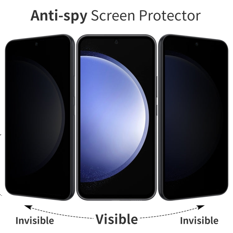 For Samsung Galaxy S23 FE 5G NORTHJO A++ 28 Degree Privacy Full Glue Silk Printing Tempered Glass Film