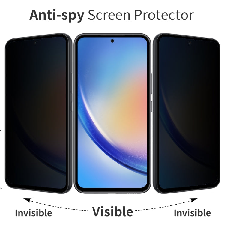 For Samsung Galaxy A55 5G NORTHJO A++ 28 Degree Privacy Full Glue Silk Printing Tempered Glass Film