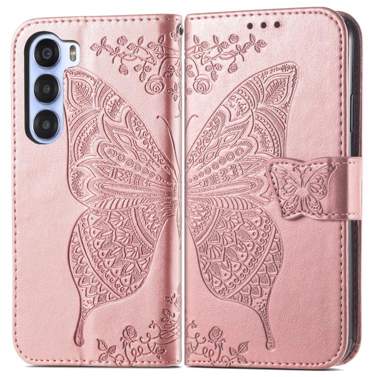 For ZTE Nubia S 5G Butterfly Love Flower Embossed Leather Phone Case