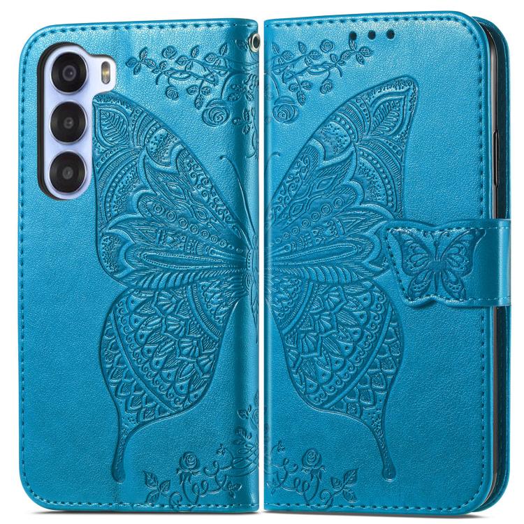 For ZTE Nubia S 5G Butterfly Love Flower Embossed Leather Phone Case