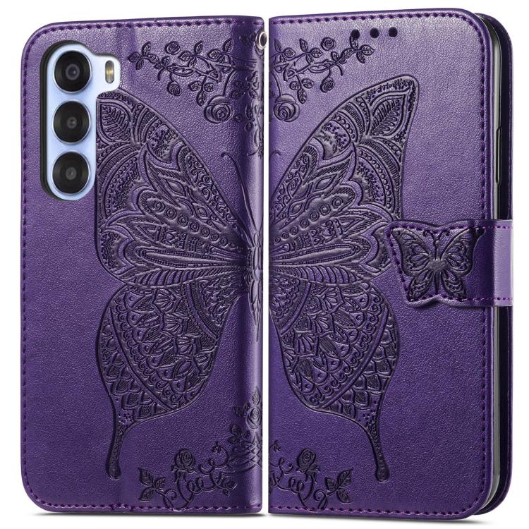 For ZTE Nubia S 5G Butterfly Love Flower Embossed Leather Phone Case