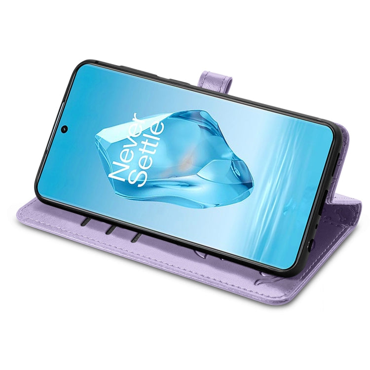 For OnePlus Ace 3 Pro Cat and Dog Embossed Leather Phone Case