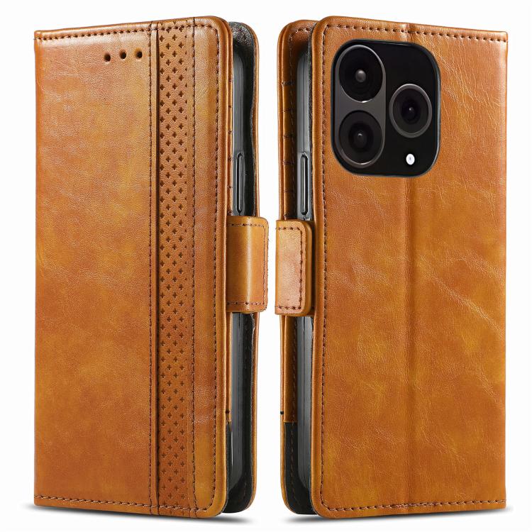 For OnePlus 15 CaseNeo Splicing Dual Magnetic Buckle Leather Phone Case