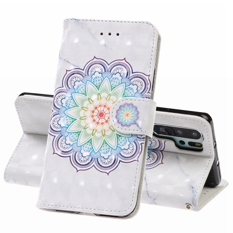 3D Visual Painting Left And Right Open Leather Case for Huawei P30 Pro , With Bracket & Card Slot & Wallet & Bracelet