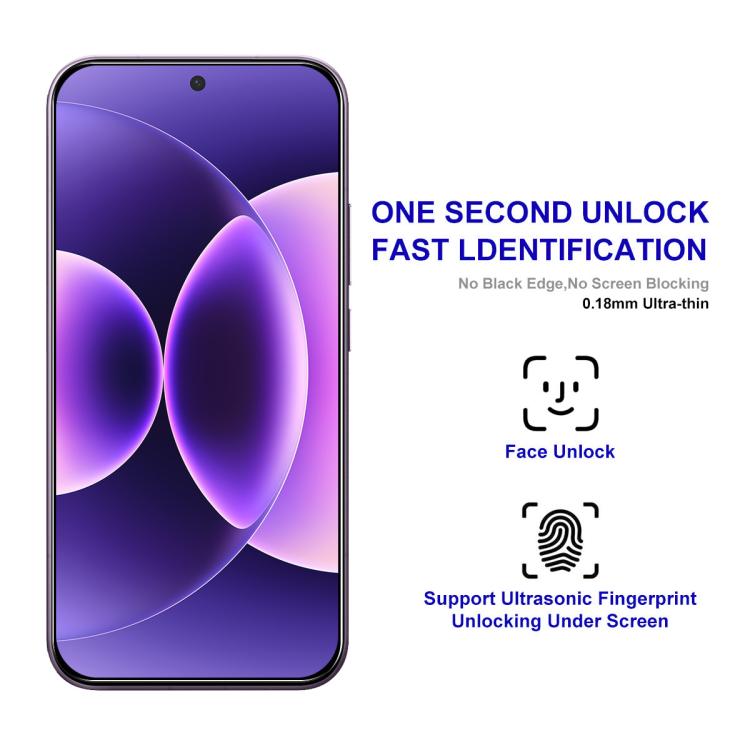 For Xiaomi 17 / 17 Pro ENKAY Hat-Prince 0.18mm High Aluminum-silicon Tempered Glass Film, Support Ultrasonic Fingerprint Unclock