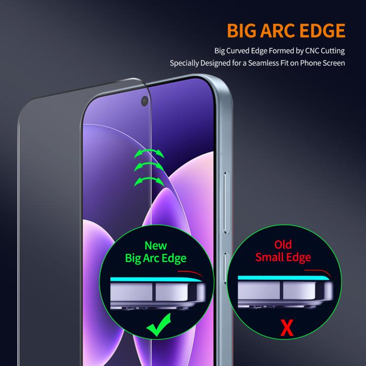 For Xiaomi Poco X8 Pro Max ENKAY 0.18mm High Aluminum-silicon Tempered Glass Film, Support Ultrasonic Fingerprint Unclock