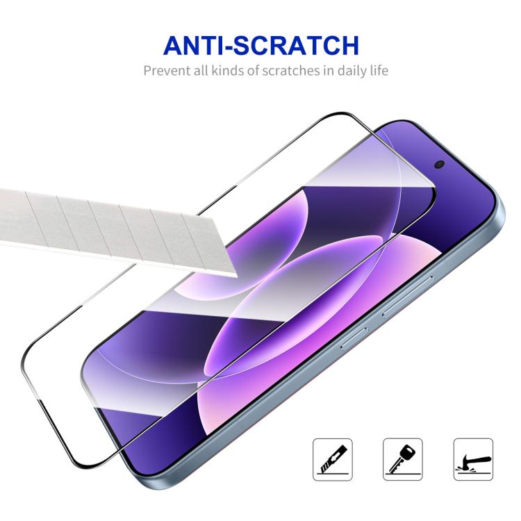 For Xiaomi 17 Pro Max 2pcs ENKAY Hat-Prince 0.18mm High Aluminum-silicon Tempered Glass Film, Support Ultrasonic Fingerprint Unclock