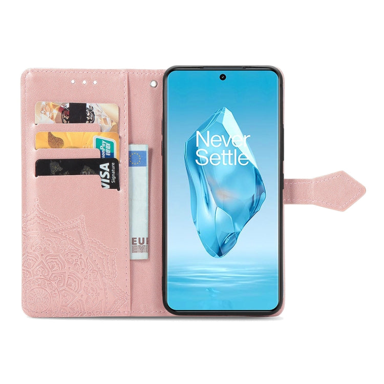 For OnePlus Ace 3 Pro Mandala Flower Embossed Leather Phone Case