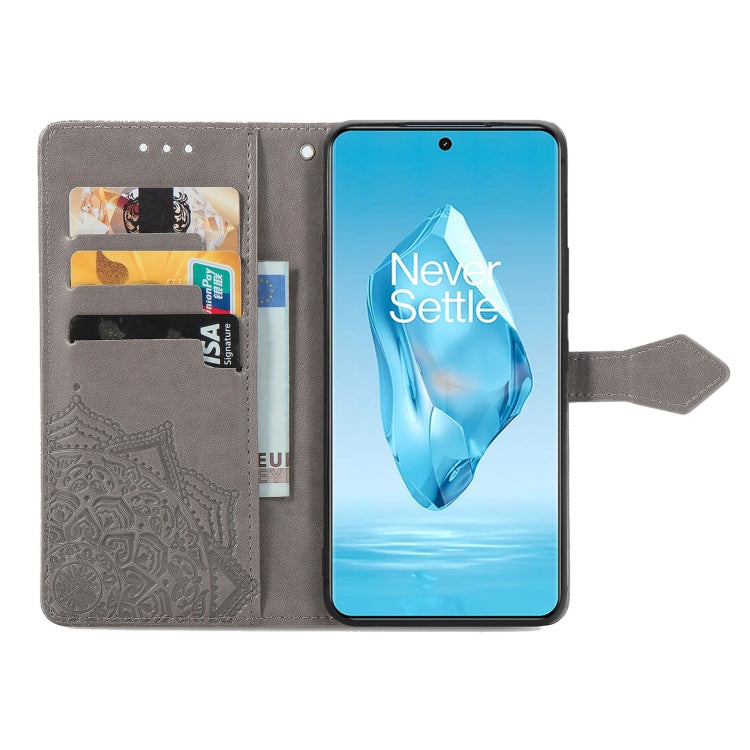 For OnePlus Ace 3 Pro Mandala Flower Embossed Leather Phone Case