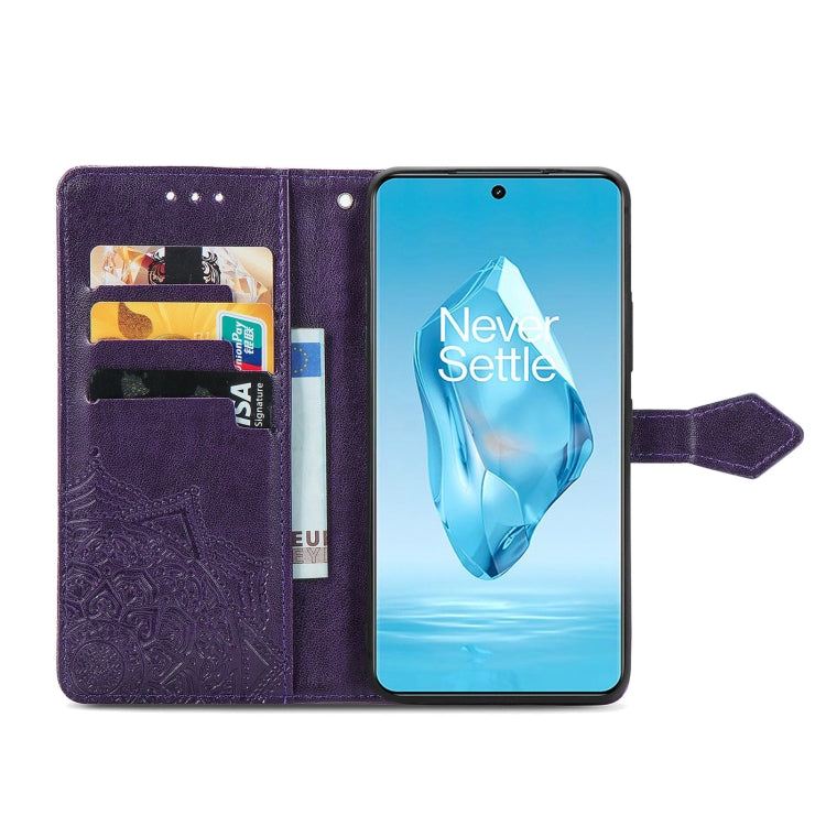 For OnePlus Ace 3 Pro Mandala Flower Embossed Leather Phone Case