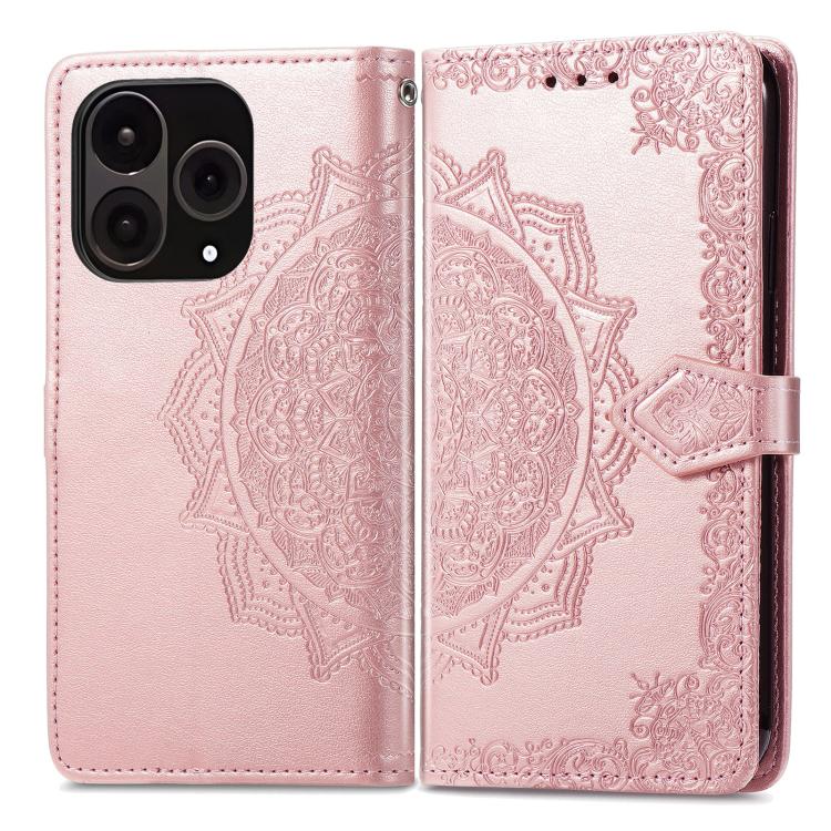 For OnePlus 15 Mandala Flower Embossed Leather Phone Case