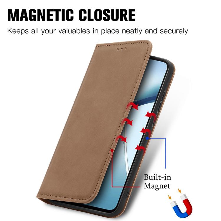 For OnePlus 15 Retro Skin Feel Magnetic Flip Leather Phone Case