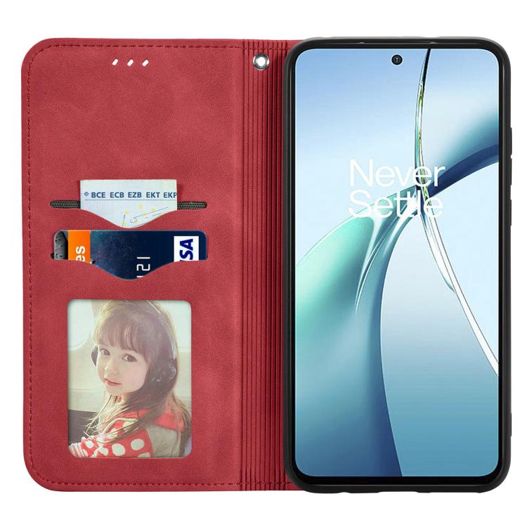 For OnePlus 15 Retro Skin Feel Magnetic Flip Leather Phone Case