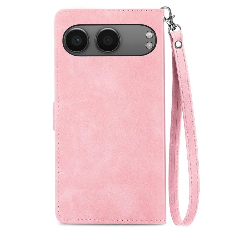 For OnePlus Nord 4 Embossed Flower Zipper Leather Phone Case