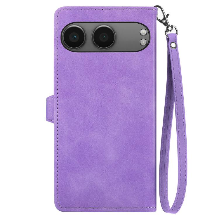 For OnePlus Nord 4 Embossed Flower Zipper Leather Phone Case