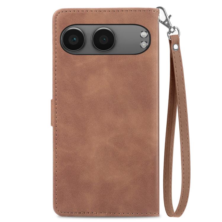For OnePlus Nord 4 Embossed Flower Zipper Leather Phone Case