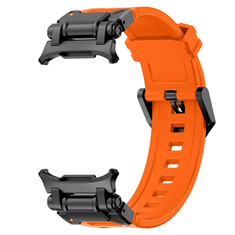 For Samsung Galaxy Watch Ultra 47mm / Ultra 2025 Black Connector Quick Release Silicone Watch Band