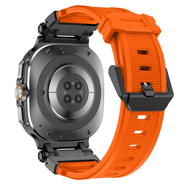 For Samsung Galaxy Watch Ultra 47mm / Ultra 2025 Black Connector Quick Release Silicone Watch Band