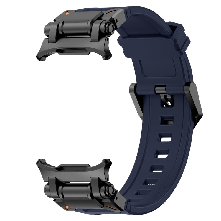 For Samsung Galaxy Watch Ultra 47mm / Ultra 2025 Black Connector Quick Release Silicone Watch Band