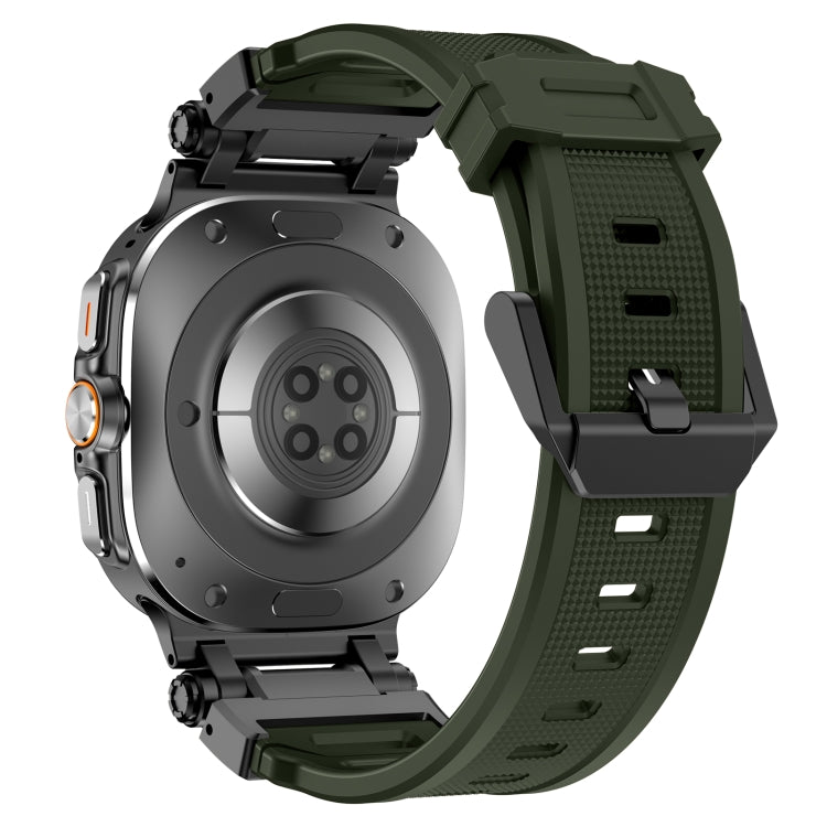 For Samsung Galaxy Watch Ultra 47mm / Ultra 2025 Black Connector Quick Release Silicone Watch Band