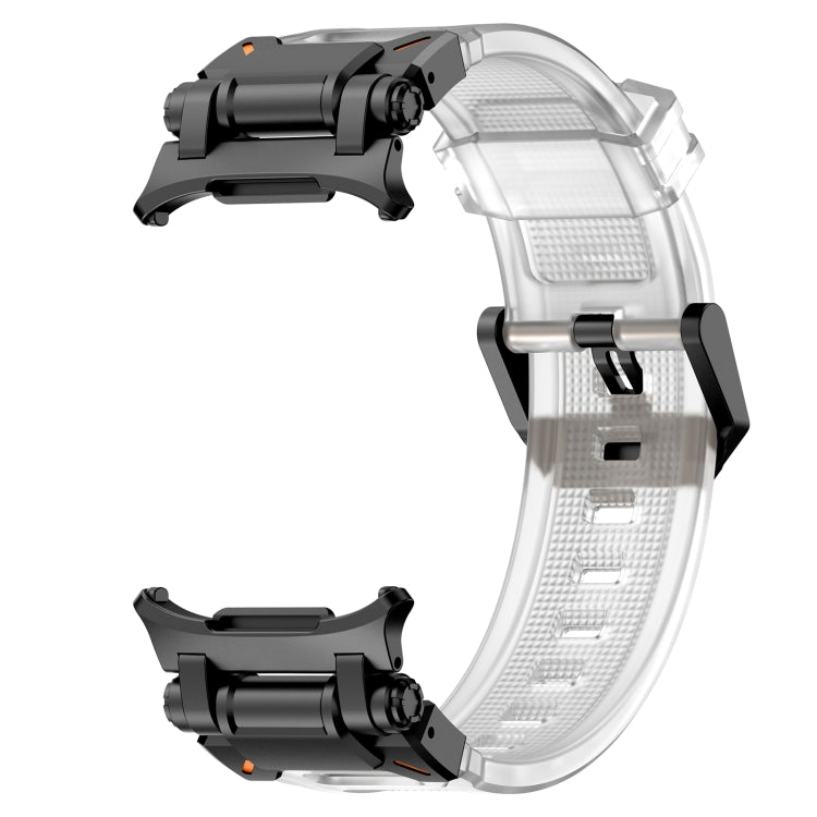 For Samsung Galaxy Watch Ultra 47mm / Ultra 2025 Black Connector Quick Release Silicone Watch Band