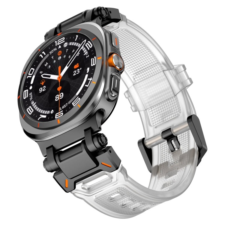 For Samsung Galaxy Watch Ultra 47mm / Ultra 2025 Black Connector Quick Release Silicone Watch Band