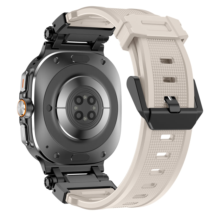 For Samsung Galaxy Watch Ultra 47mm / Ultra 2025 Black Connector Quick Release Silicone Watch Band