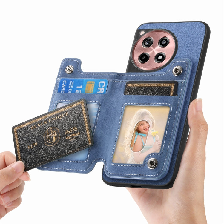 For OnePlus Nord CE4 / Ace 3V Retro MagSafe Zipper Wallet Card Bag Back Phone Case