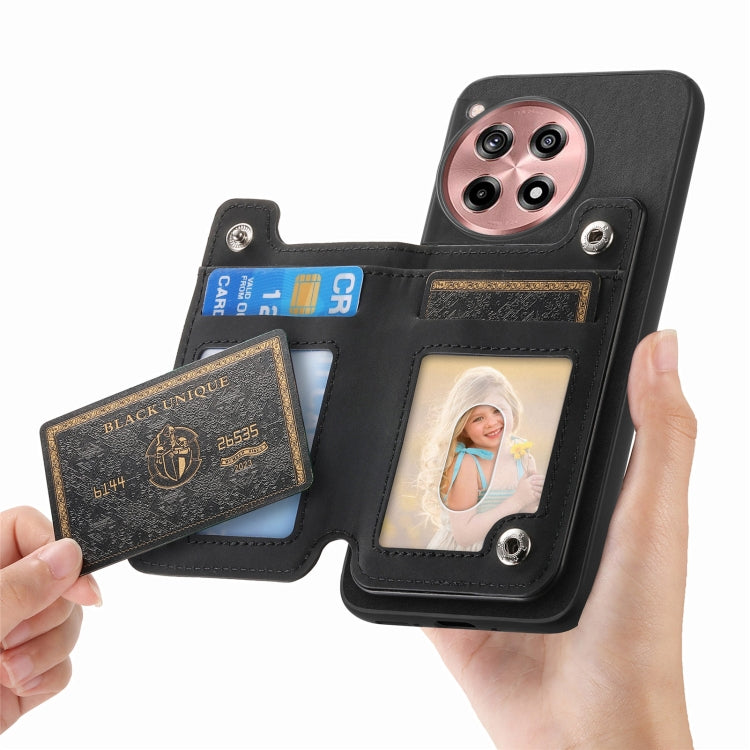 For OnePlus Nord CE4 / Ace 3V Retro MagSafe Zipper Wallet Card Bag Back Phone Case
