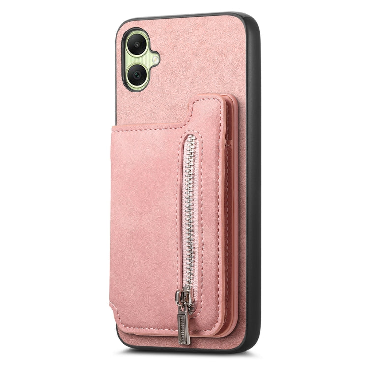 For Samsung Galaxy XCover 7 Retro MagSafe Zipper Wallet Card Bag Back Phone Case
