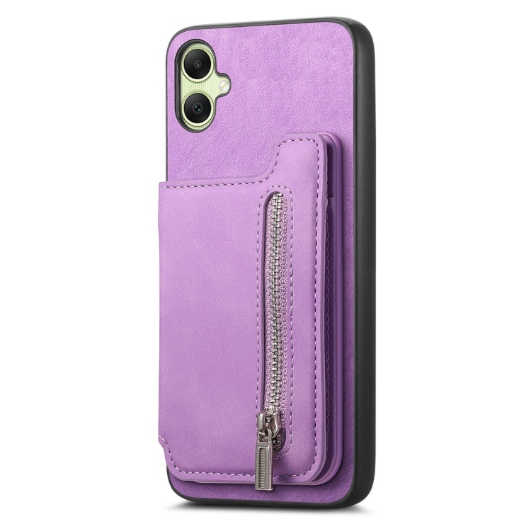 For Samsung Galaxy XCover 7 Retro MagSafe Zipper Wallet Card Bag Back Phone Case