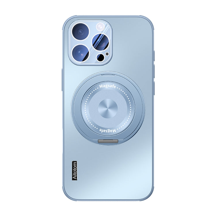 For iPhone 12 Pro Max Cooling MagSafe Holder Phone Case with Lens Film