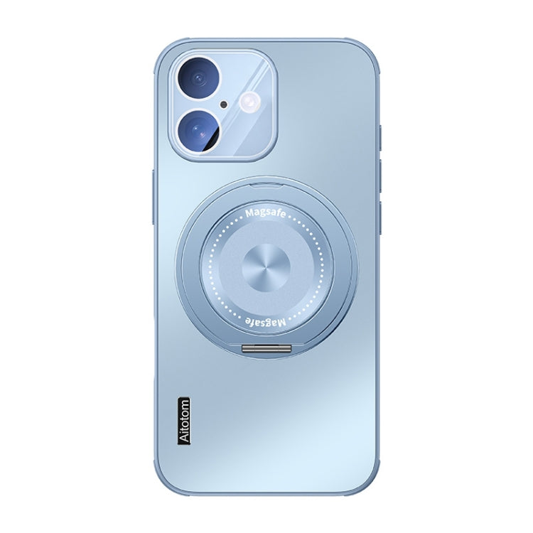 For iPhone 16 Plus Cooling MagSafe Holder Phone Case with Lens Film