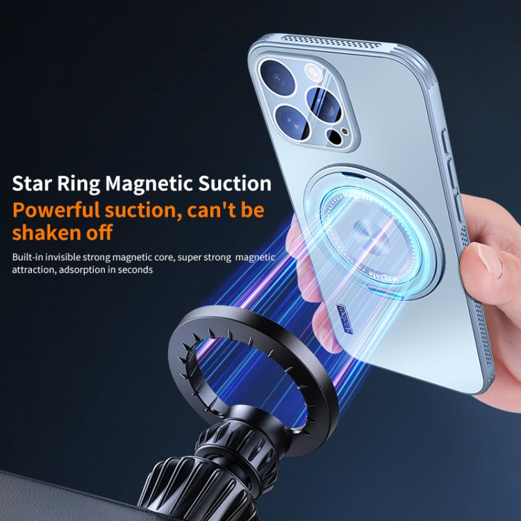 For iPhone 12 Cooling MagSafe Holder Phone Case with Lens Film