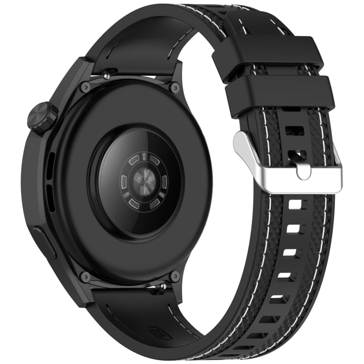 For Amazfit Bip 5 / GTR 4 / GTR 3 Quick Release Two Side Stitching Silicone Watch Band