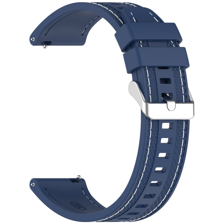 For Amazfit Bip 5 / GTR 4 / GTR 3 Quick Release Two Side Stitching Silicone Watch Band