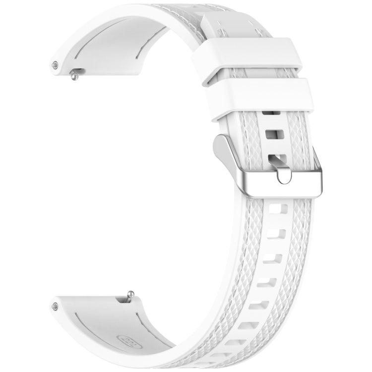 For Samsung Galaxy Watch3 45mm Quick Release Two Side Stitching Silicone Watch Band
