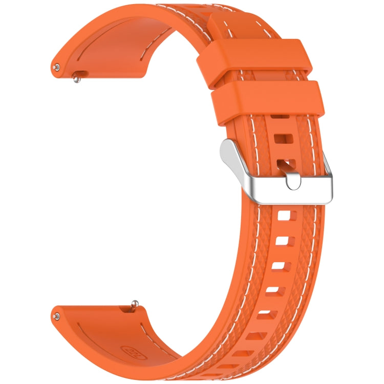 For Samsung Galaxy Watch3 45mm Quick Release Two Side Stitching Silicone Watch Band