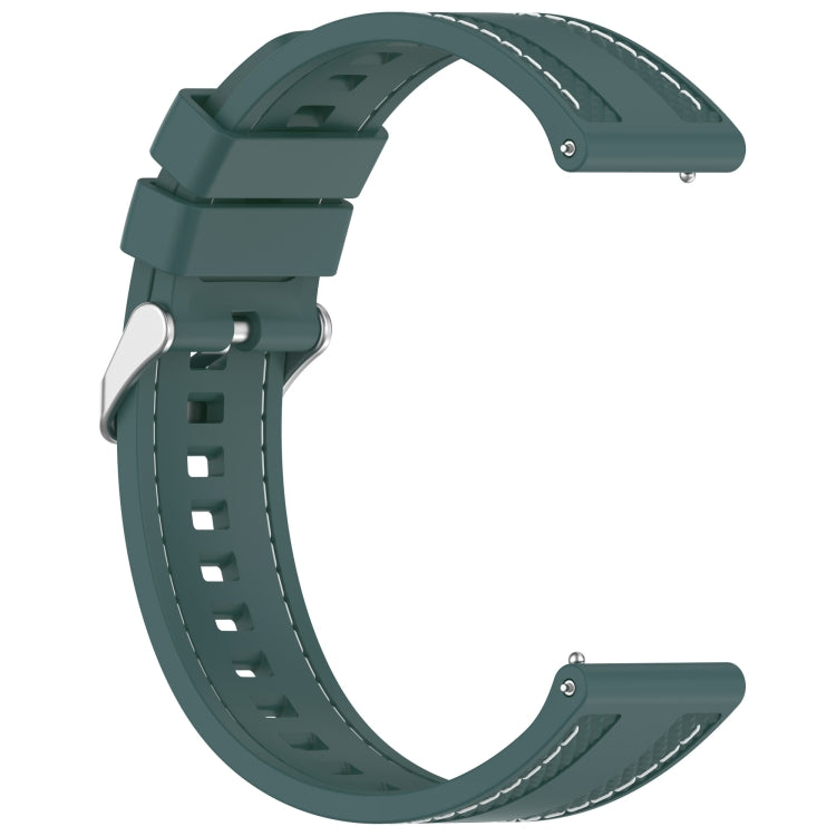 For Samsung Galaxy Watch3 45mm Quick Release Two Side Stitching Silicone Watch Band