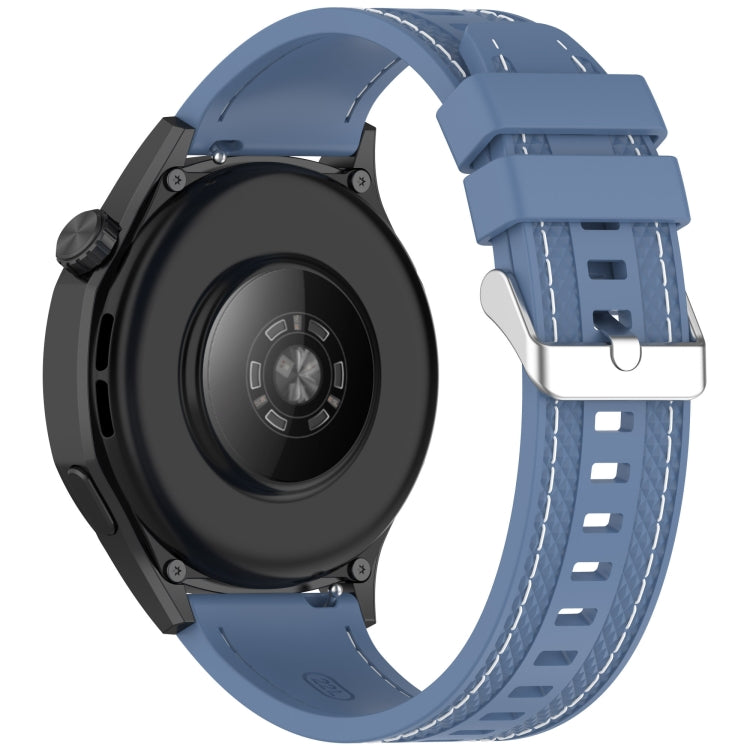 For Samsung Galaxy Watch3 45mm Quick Release Two Side Stitching Silicone Watch Band