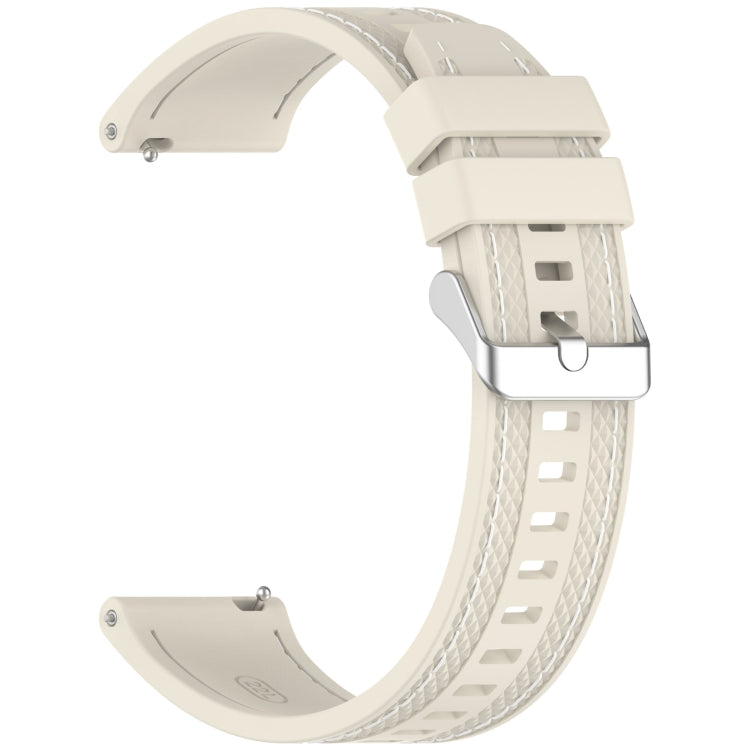 For Huawei Watch GT5 Pro 46mm Quick Release Two Side Stitching Silicone Watch Band