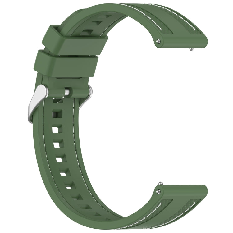 For Huawei Watch GT5 Pro 46mm Quick Release Two Side Stitching Silicone Watch Band