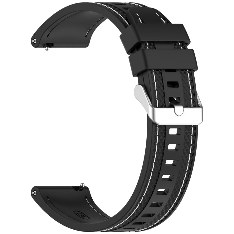 For Honor Watch 4 Pro Quick Release Two Side Stitching Silicone Watch Band